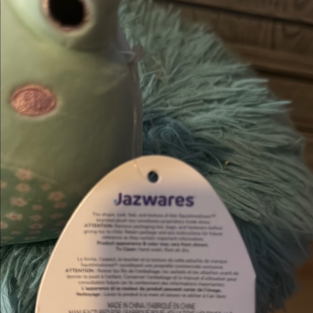 Squishmallows Fritz Frog - Mint Green and Pink - Picture 4 of 5